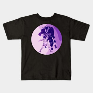 Minotaur Purple Kids T-Shirt